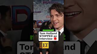 Tom Holland STOPPED an Interview 🛑 [upl. by Soigroeg]