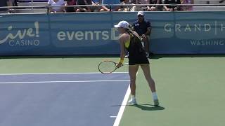 Simona Haleps Serve Slow Motion  Citi Open 2017 [upl. by Neret]