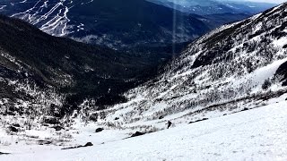 Spring Skiing in Huntington Ravine  Skiing Mount Washington [upl. by Bullivant746]