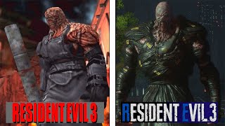 Resident Evil 3  Original VS Remake  Final Version Comparison [upl. by Monie128]