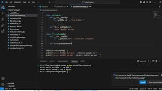 Access Modifier in python [upl. by Alie]