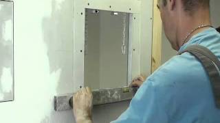 How To Fit An Access Panel With Fire Protection Into Shaft Walls F5F30 [upl. by Vanni284]