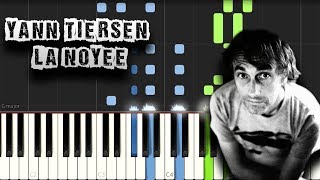 Yann Tiersen  La Noyée  Piano Tutorial Synthesia Download MIDI [upl. by Ecela203]