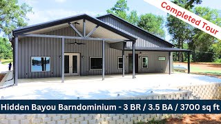 Barndominium Walkthrough  Custom Floor Plan  HUGE Master Suite [upl. by Aivin771]