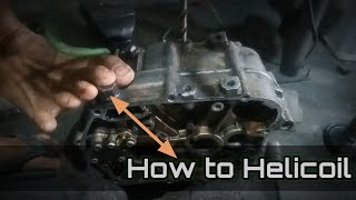 How to helicoil thread repair [upl. by Yssirk]