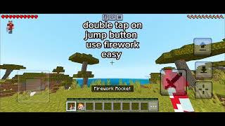 flying with elytra from ground mcpe easy tutorial [upl. by London506]