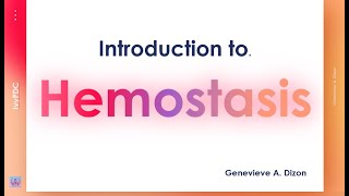 Introduction to Hemostasis [upl. by Koral]