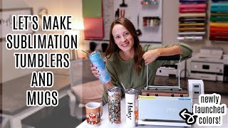 Making Sublimation Tumblers and Mugs with The New Mint CraftPro Press [upl. by Imis651]