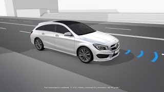 CLA Shooting Brake PRESAFE® system  MercedesBenz original [upl. by Aisetra]