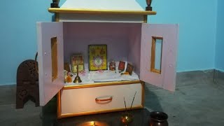 Home Mandir Organization in Hindi  How to Organize Small Mandir [upl. by Anahsar]