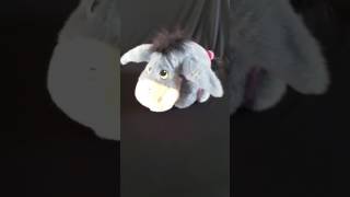 Ask Me More Eeyore Disney Mattel Stuffed Plush Talking Donkey Moving Ears [upl. by Tracy]