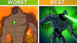 Ranking Each Alien From WORST to BEST in Ben 10 Alien Force [upl. by Wilonah]