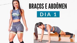 TREINO EM CASA PARA QUEIMAR GORDURA E DEFINIR BRAÇOS E ABDÔMEN [upl. by Tristis]