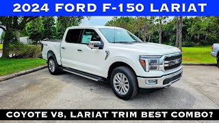 2024 Ford F150 Lariat 50L V8  POV Review amp Test Drive  Best Trim to Get With V8 Or Ecoboost [upl. by Zoes]