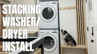 How to Install Stackable LG Washer amp Dryer Kit [upl. by Wes]