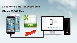 How to Export Contacts from iPhone 6S Plus to CSV on Computer iPhone 6S Contacts to CSV [upl. by Kobi]