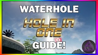 TOWER UNITE WATERHOLE  HOLE IN ONE GUIDETUTORIAL 0210 Tower Unite Minigolf [upl. by Normy]