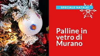 Palline di Natale in vetro Murano quotSilver Collectionquot [upl. by Trumaine]