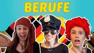 GERMAN LESSON 14 German professions  Deutsche Berufe Was sind Sie von Beruf 💇‍👷👮‍ [upl. by Ylra]