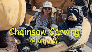 Atlanta Michigan Chainsaw Carving [upl. by Nehtan]