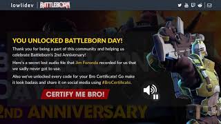 Battleborn Day 2nd Anniversary Secret Easter Egg [upl. by Derk]