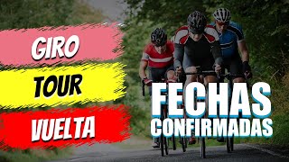 📅 CALENDARIO DE CICLISMO 2022 – ✨ fechas Giro de ITALIA Tour de FRANCIA Vuelta a ESPAÑA clásicas [upl. by Haimaj838]