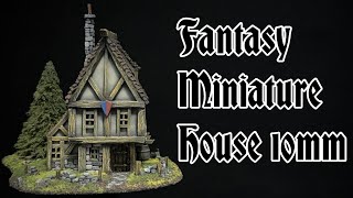 Making of a Fantasy Miniature House terrain 10mm [upl. by Agarhs130]