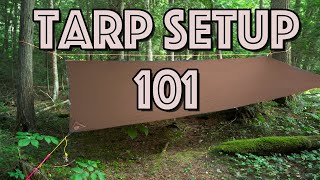 Camping Tarp Setup for Beginners [upl. by Robers386]