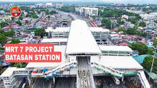 MRT 7 PROJECT UPDATE Batasan Station Commonwealth Quezon City  Build Better More  Dotr [upl. by Breh396]