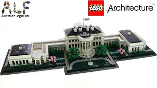 LEGO Architecture 21054 The White House  Lego Speed Build Review [upl. by Sarette236]