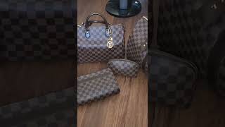 LV Damier Ebene Collection lv glorilla challenge fashion luxurybrand greenscreen [upl. by Hinkel]