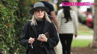 Diane Keaton Wears All Black For A Shopping Trip On Melrose Place In West Hollywood 52517 [upl. by Jarrid412]