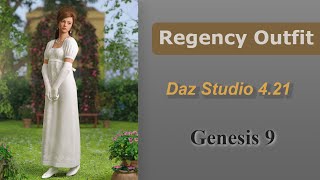 Simulation Quickstart Guide  dForce Regency Outfit for G9  Daz Studio 421 [upl. by Aehsan]