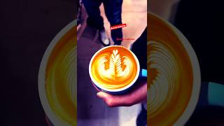 Rosetta latte Art coffeart coffeeart coffee latteart latte trending viralvideo hindisong [upl. by Nivat460]