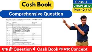 Double Column Cash Book Practical Question with Solution  Class 11 Accounts  Chapter 10  Part 12 [upl. by Eeslek]