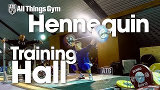 Benjamin Hennequin Training Hall 2015 European Weightlifting Championships [upl. by Oeniri]