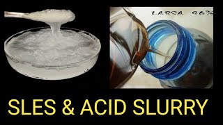 SLES ACID SLURRY THICKENER FORMULA  Dishwash  Handwash [upl. by Vasilek499]