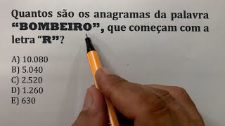 Problema com Anagramas que 85 erram [upl. by Chucho501]