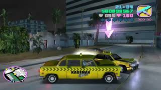 GTA Vice City  Asset Missions  Kaufman Cabs  Friendly Rivalry [upl. by Vinita]