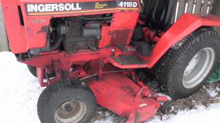 Ingersoll 4118D hydraulic deck removal [upl. by Bywaters670]