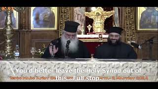 Metropolitan of Morfou Neophytos  quotThis is what Gerontissa Galaktia told mequot [upl. by Corbet23]