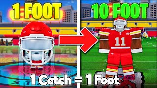 Gaining 1 Foot For Each Time I Catch The Ball In NFL Universe Football [upl. by Senskell]