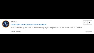 Ask Data for Explorers and Viewers Salesforce Trailhead Answers [upl. by Truman]