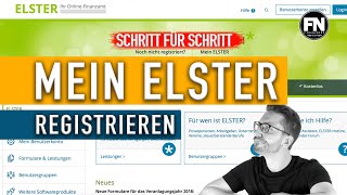 Mein Elster Registrierung  Mein Elster Aktivierung  Elster online anmelden [upl. by Anuait]