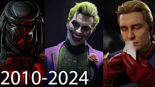 MORTAL KOMBAT All Guest Fighters Cinematic Trailers 20102024 Kratos Predator Joker Terminator [upl. by Scoles642]