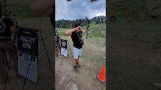 Perfect bow and arrow form at Total Archery Challenge in Utah 🏹 [upl. by Leirza]