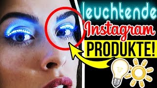 WTF INSTAGRAM PRODUKTE 😱 LEUCHTENDER TREND 🌈 BEAUTY LED WIMPERN HACKS im TEST für HALLOWEEN [upl. by Annotahs332]