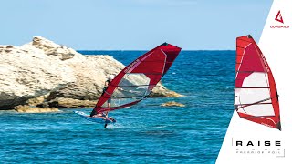 GUNSAILS  RAISE 2022  2 Cam freeride foil sail [upl. by Dawes]