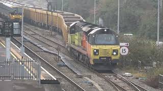 IV80 O847 London Victoria to Bath spa  freight trains at Westbury 291123 [upl. by Aliel40]