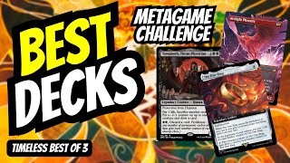 FREE PACKS Best Decks for MTG Timeless Metagame Challenge on MTG Arena [upl. by Ialda]